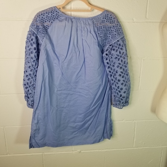 J Crew short eyelet blue tunic - Picture 5 of 10